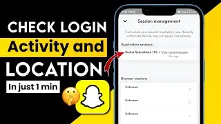 How to See last Login location on Snapchat | How to check your login Activity on Snapchat