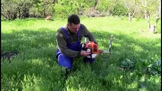 Бензокоса (Триммер) КУБАНЬ БК-4500! Краткий обзор, запуск, работа.