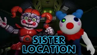 FNAF Sister Location... BUT! Its In Piggy Build Mode (Clowny Location)