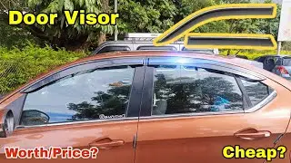 How to install Car Door Visor | Rain visor - NVH | ep-6