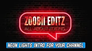 Light Effect Intro || Neon Lights || Channel intro || Kinemaster Editing Tutorial