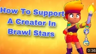 *NEW*  How to support a creator in Brawl Stars 