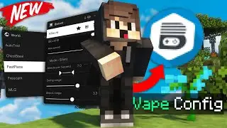 NEW CONFIG* BlocksMC Cheating with Vape V4 (+30 Blocks LongJump)