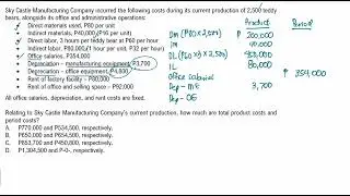 [Problem-Solving Techniques] Product and Period Costs