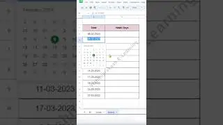 Find out Weekday in Google Sheet l Google Sheet Shortcut 