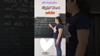 Sight Word white #reading #spelling #vocabulary #english #education