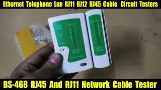 How to Use BS-468 RJ45/RJ11 Network Cable Tester - Check LAN Cable Fault Using Network Cable Taster