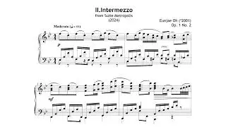 Eunjae Oh: Suite Metropolis Op. 1, II. Intermezzo (2024)