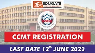 CCMT 2022 Registration is Open | NITs admission through GATE 2022, 2021 and 2020
