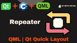 Qt QML Tutorial | Repeater | Qt Quick Controls | Qt QML Application