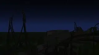 VelociCoaster Night Time Back Row POV | Ultimate Coaster 2