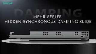 NUOMI Brand MEHR Series Concealed Synchronous Damping Drawer Slide Push-Open Drawer Slide
