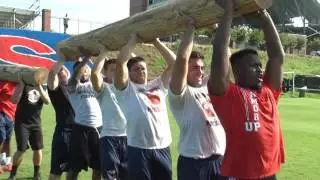 Carson-Newman Football trains with the US Navy SEALs