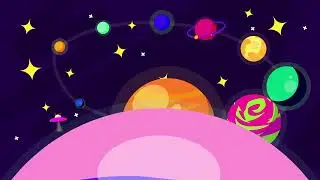 Floating Planet Animated Background || Copyright Free ||