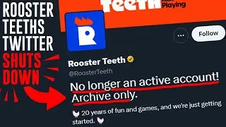 Rooster Teeth Shuts Down Their Twitter! (Now Archive Only) Why Stinky Dragon & Dogbark Left Too.