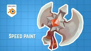 🎨 Speed Painting: Creating a Stylized 3D Axe in Blender