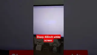 Sharp 40inch white screen, Homeservice