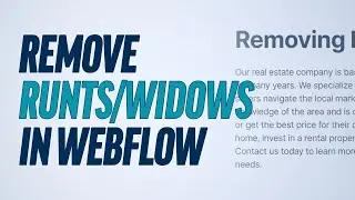 Remove Runts/Widows/Orphans In Webflow
