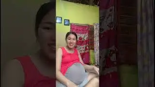 Beautiful Pregnant Woman Reveals Baby Bump While Standing | Live Beautiful Pregnant Woman 