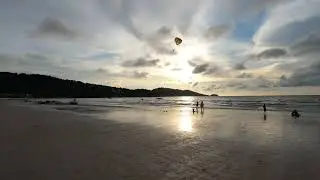 Patong Beach, Phuket Thailand -- Jet ski and parasailing