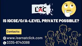 Is IGCSE/O/A-Level Private Possible?
