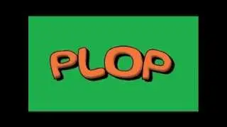 PLOP green screen action comic words blue screen