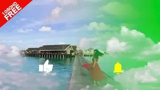 Moving cloud Green Screen 05 ZzLAB