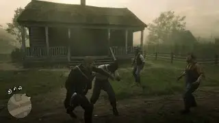 Red Dead 2 - Brutal Knockouts - Epic Fist Fights - RagDoll physics - Red Dead Redemption 2