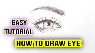 How to draw Eyes/an Eye step by step for beginners | Eye drawing easy tutorial with pencil Sketch