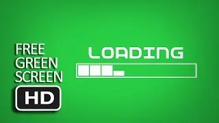 Free Green Screen - Holographic Loading Bar