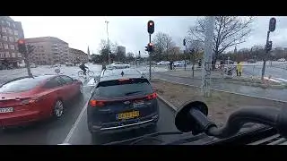 2 x cykel, 3 x venstre fodgængerfelt