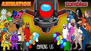 어몽어스 VS SKIBIDI TOILET & ALLAAZOMBIES ANIMATION