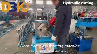 Door Frame Metal Roll Forming Machine 330mm PPGI Automatic