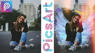 Cara Edit Foto Keren Di PicsArt l SAYAP MALAIKAT