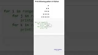 Print the given pattern in python ( python for beginners )