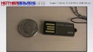 World's Smallest 32 GB USB Drive Super Talent Pico USB Drive