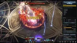 [Lost Akr] 1575 Igniter Sorc - DPS test for 3 minutes, 10.8 million with Reverse Gravity build
