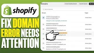 How To Fix Shopify Domain Error Needs Attention (2024)