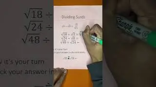 Day 13/30 dividing #surds #mathinar #gcsemathsrevision