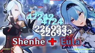 Why Shenhe + Eula is AMAZING Physical & Cryo Team Showcases + C6 Rosaria Comparison | Genshin Impact