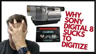 Why Sony Digital 8 Camcorder Tapes Pixelate & go to a blue screen, how to fix & transfer correctly