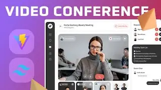 Video Conference, Dribbble Challenge | Vuejs 3 & tailwindcss