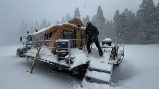 5 DAYS OF CAMPING ON A TRAILER DURING A SNOWSTORM