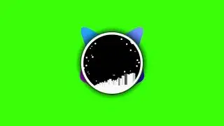 Free Green Screen Audio Spectrum