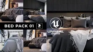 PhotoRealistic UNREAL ENGINE 5 / UE4 BEDPACK 01