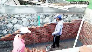 Pemasangan Batu Bata Merah - Untuk Pembuangan Toil3t