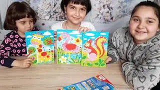 მოზაიკური,ციფრებიანი სურათები. ako and princesses აკო და პრინცესები