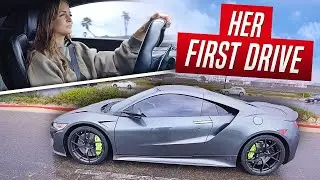 MY FIANCÉE'S FIRST TIME DRIVING HER NEW SUPERCAR!