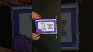 Beautiful BTS Card making at home/ DIY- BTS ARMY Card