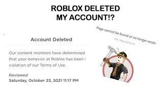 Roblox Terminated my Account for Saying 